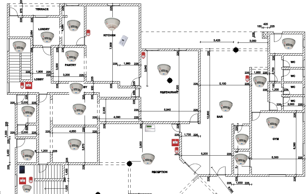 Hotel Fire Alarm System Design